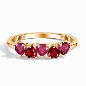 Moon Magic Ruby Garnet Ring - Crush On You - Size 8